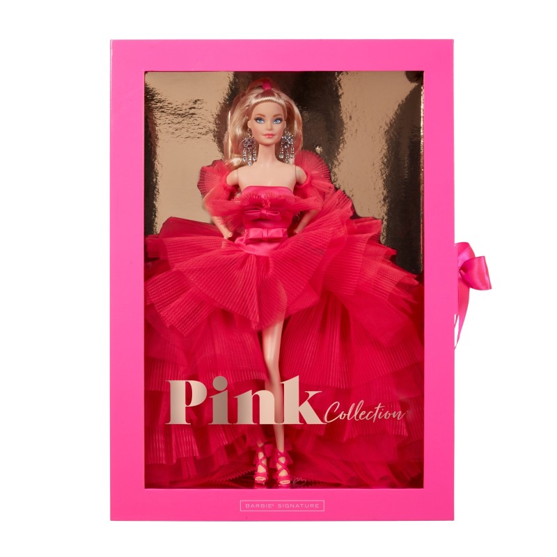 Kolekcijinė Barbė lėlė su rožine suknele