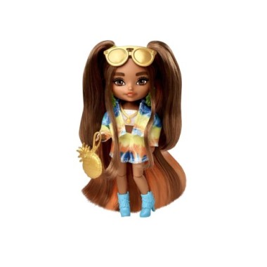 Barbie Extra mini lėlė ilgais, rudais plaukais