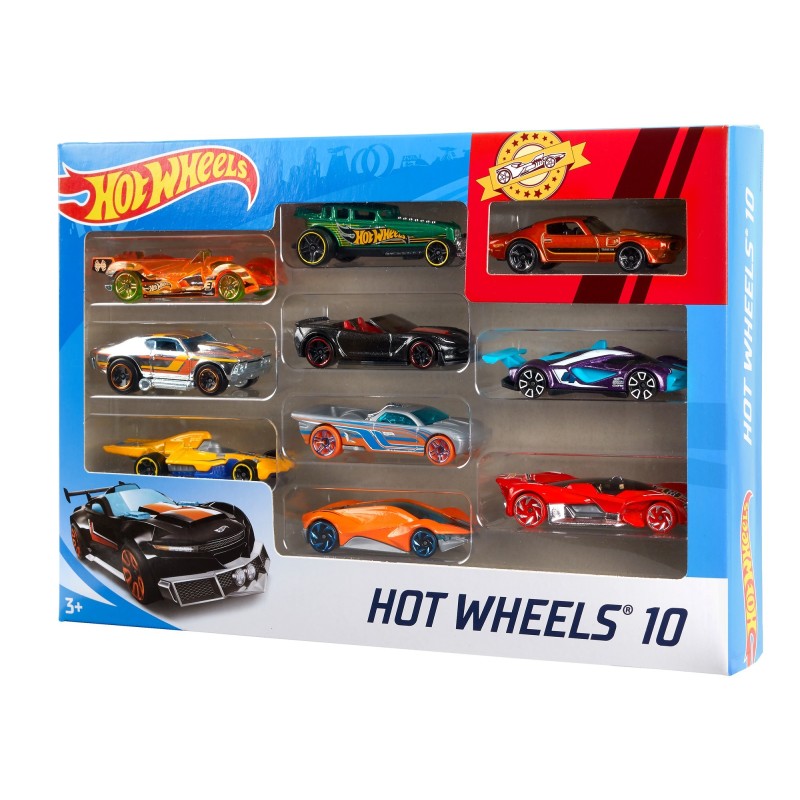 Hot Wheels 10 automodelių rinkinys