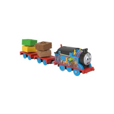 Thomas and Friends motorizuotas teminis garvežiukas su vagonu 2022