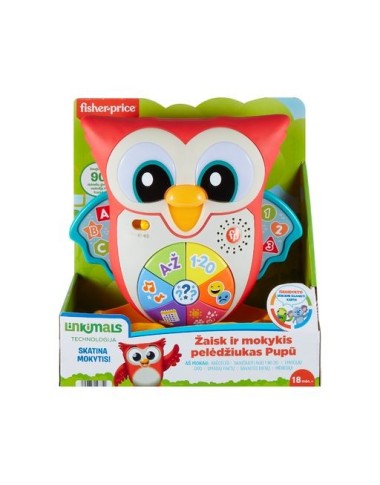 FISHER-PRICE LINKIMALS muzikinis interaktyvus Pelėdžiukas Pupū (lietuviškai įgarsintas)