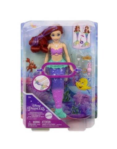 „Disney Princess“ undinėlė Arielė su spalvų keitimo funkcija