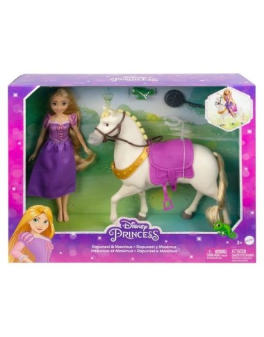 „Disney Princess“ lėlės Auksaplaukės ir žirgo rinkinys