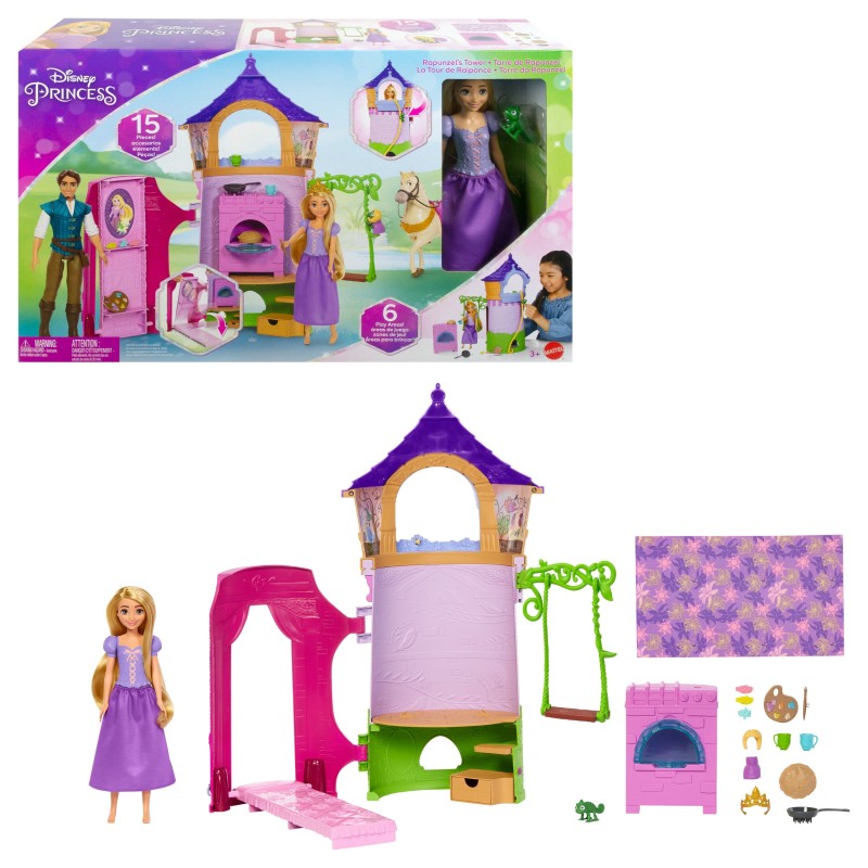„Disney Princess“ lėlės Auksaplaukės ir bokšto rinkinys