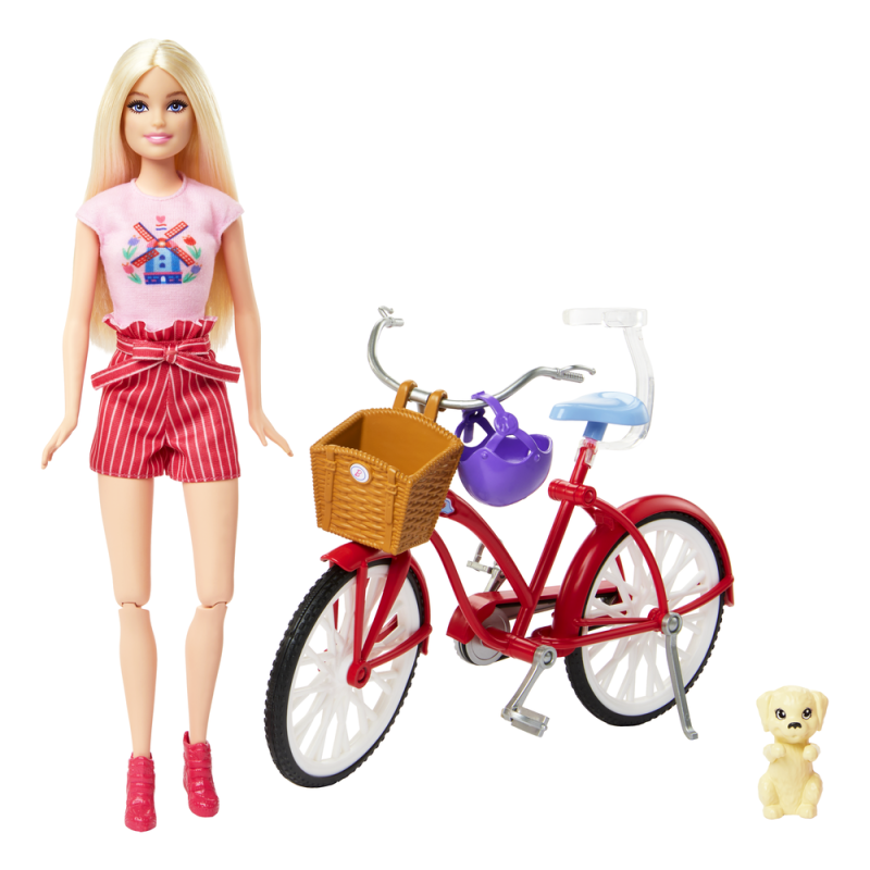 „Barbie“ lėlės ir dviračio rinkinys