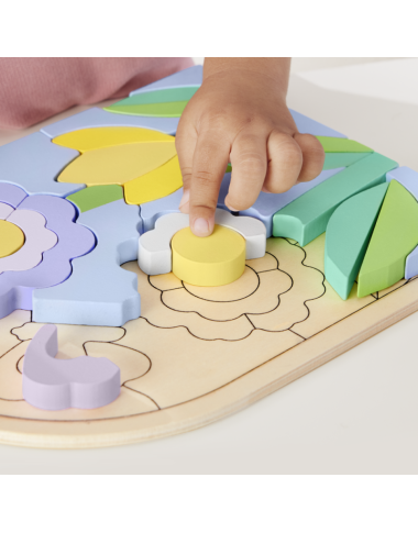 FISHER-PRICE medinė dėlionė - Gėlės