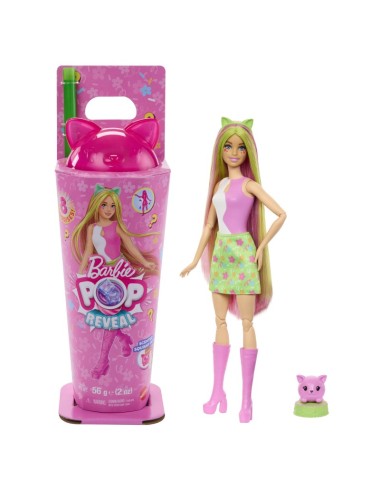 BARBIE POP REVEAL ANIMAL PARTY siurprizų rinkinys - katytė (JCN88)