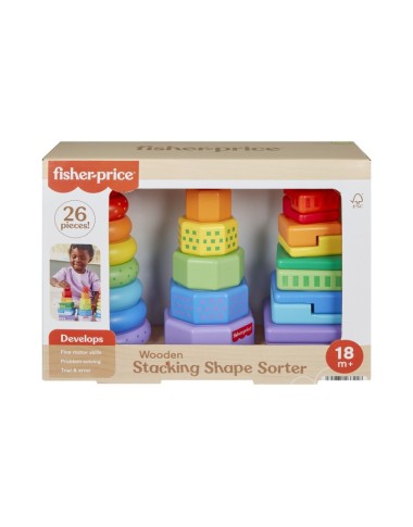 FISHER-PRICE mediniai statymo bokšteliai (HXT76)