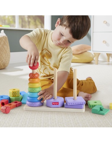 FISHER-PRICE mediniai statymo bokšteliai (HXT76)