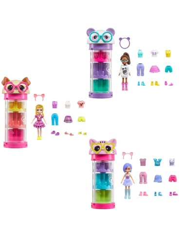 POLLY POCKET mados priedų ir spintos rinkinys
