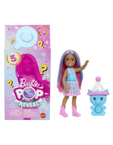BARBIE Čelsės POP REVEAL ANIMAL PARTY siurprizų rinkinys (JCN89)