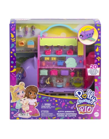 POLLY POCKET katinėlio lėktuvo žaidimų rinkinys